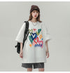 売り切れ必至 プリント ファッション 4色選択 半袖Tシャツ＜F-8594＞