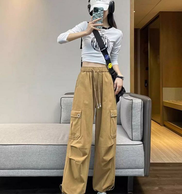 【裏起毛】好感度UP プラスベルベット 柔らかな肌触りで着心地も楽ちん！ 3色選択 ルーズストレートカジュアルパンツ F-9821