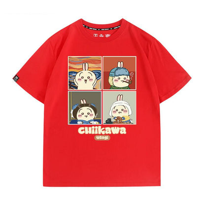 【半額！期間限定！！】ベストセラーアイテム！ カジュアルプリント全5色 早い者勝ち 半袖Tシャツ 男女兼用F-9124