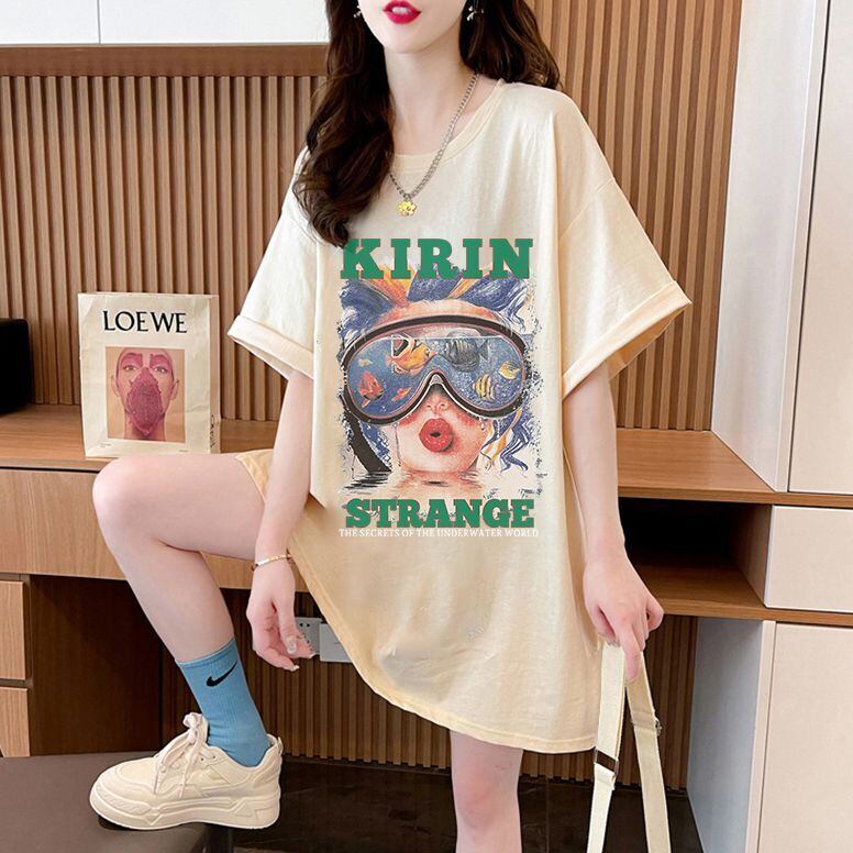 【半額！期間限定！！】話題沸騰中 カジュアル アバンギャルド プリント 3色選択 半袖Tシャツ＜F-8581＞