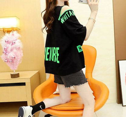 今季マストバイ プリント全3色 アバンギャルド 半袖Tシャツ＜F-8167＞