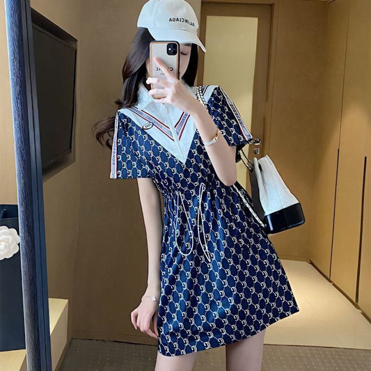 好感度UP ファッション 上質 アバンギャルド 切り替え ワンピースF-8844