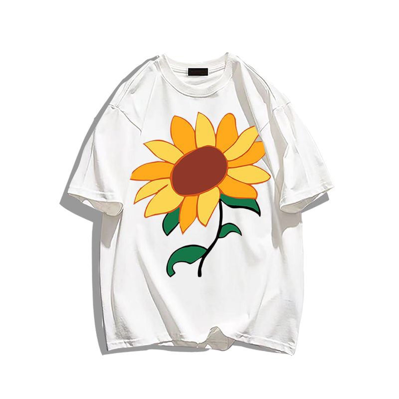 男女兼用 シンプル 上質 プリント Tシャツ F-13303