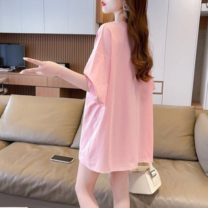 今季マストバイ ファッション 新商品 プリント ゆったり 全4色 半袖 Tシャツ＜F-11365＞