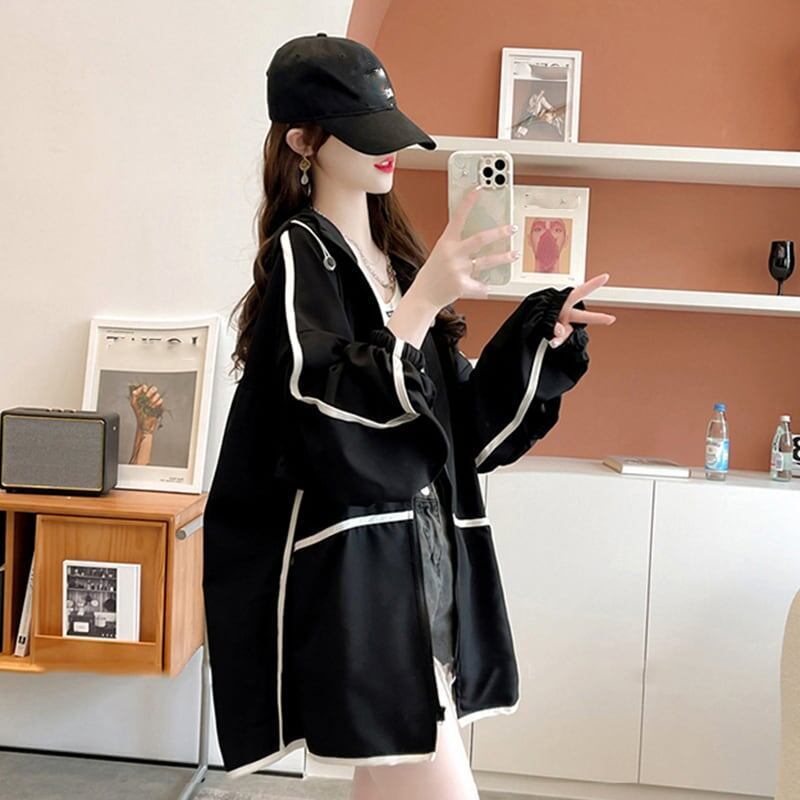 好感度満載 ゆったり感アップ 日焼け対策 ジャケット ブルゾン＜F-3086＞