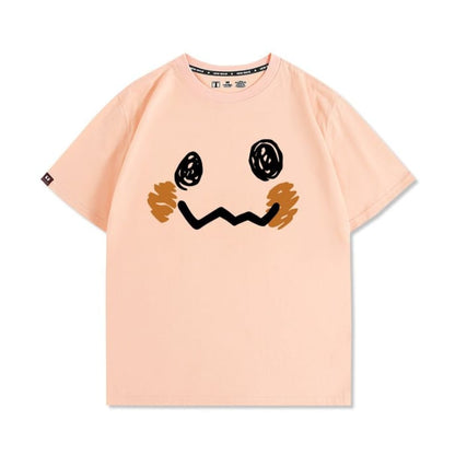 男女兼用 ファッション プリント 半袖 Tシャツ F-13260