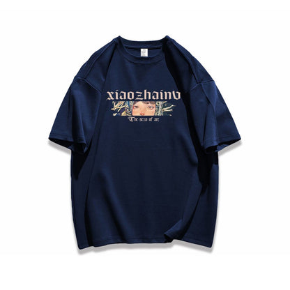 ポップなプリントが夏に映えるプリントTシャツ 半袖 全8色 Tシャツ F-9252