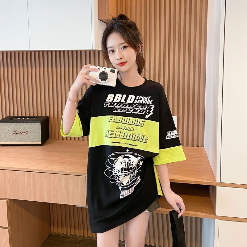おすすめ 早い者勝ち 絶対流行 カジュアル 2色選択 Tシャツ<F-11582>
