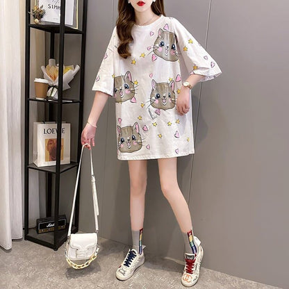 オシャレ度満点   一目惚れ Tシャツ カットソー＜F-3482＞