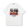 【半額！期間限定！！】人気商品再入荷   絶対流行 プリント 2色 半袖Tシャツ 男女兼用F-8985