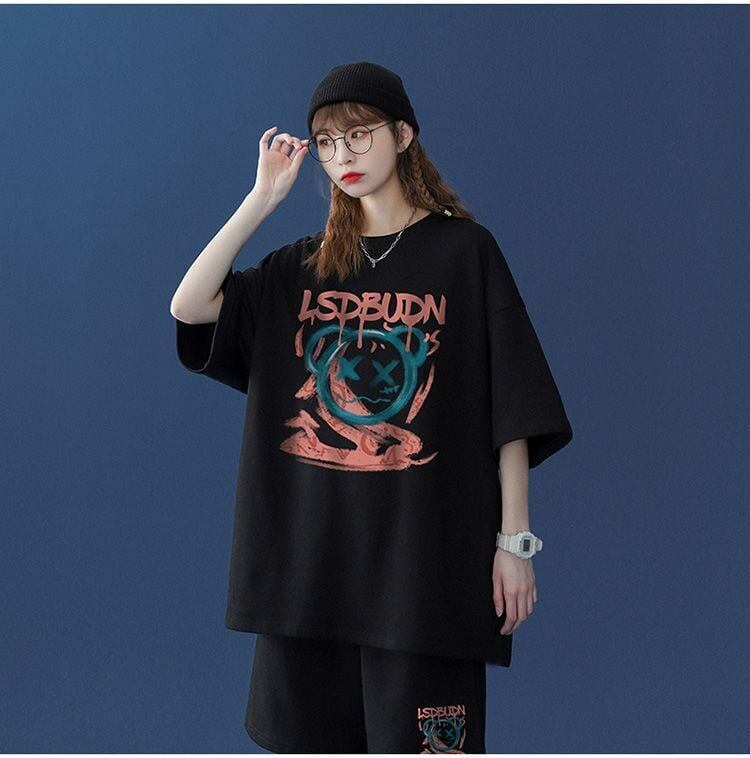 早い者勝ち   半袖Ｔシャツⅹパンツセット全4色
