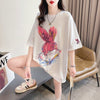 超人気 着心地抜群 オシャレ度満点 プリント全4色 Tシャツ カットソー＜F-8636＞
