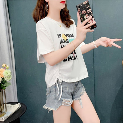 個性的なデザイン   一目惚れ Tシャツ カットソー＜F-3671＞
