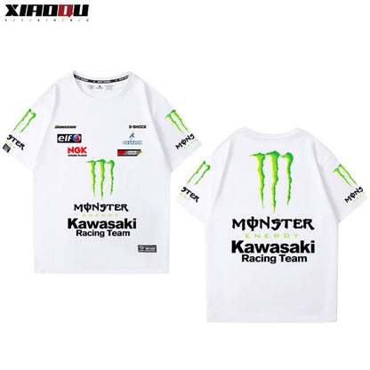 男女兼用 ファッション プリント 半袖 Tシャツ F-13262