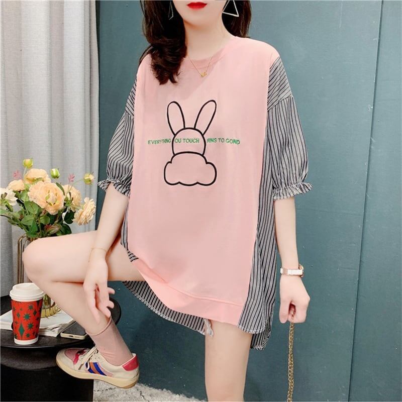 個性的なデザイン   今季大好評 Tシャツ カットソー＜F-3595＞