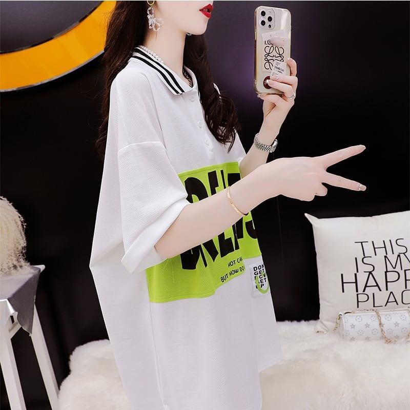 ゆったり感アップ   カジュアル Tシャツ カットソー＜F-3506＞