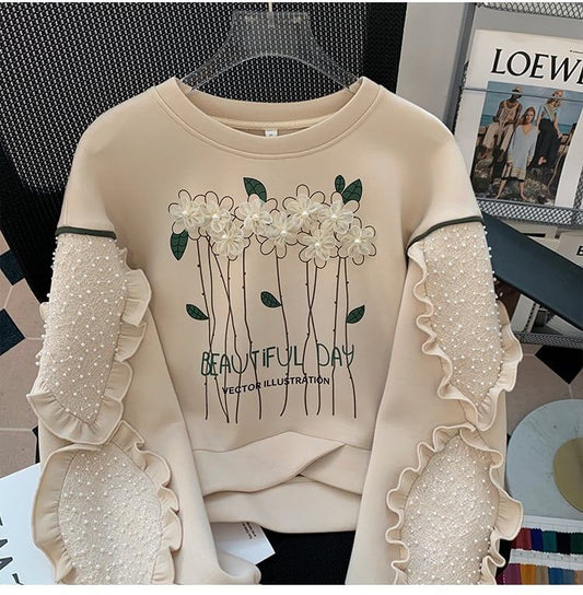 優しい雰囲気   立体の花デザイン