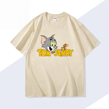 男女兼用 シンプル 着心地良い ゆったり Tシャツ F-13189