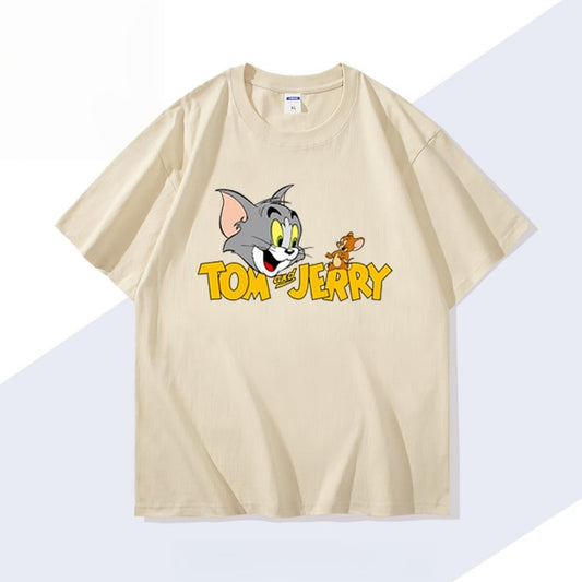 男女兼用 シンプル 着心地良い ゆったり Tシャツ F-13189