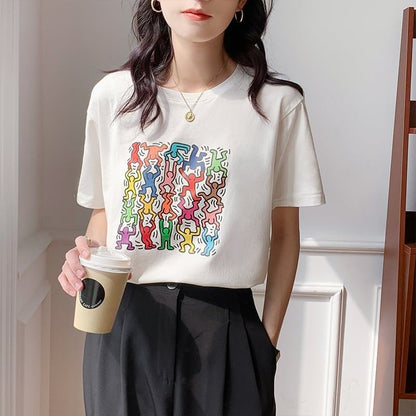 オシャレ度満点   着心地抜群 Tシャツ カットソー＜F-3408＞