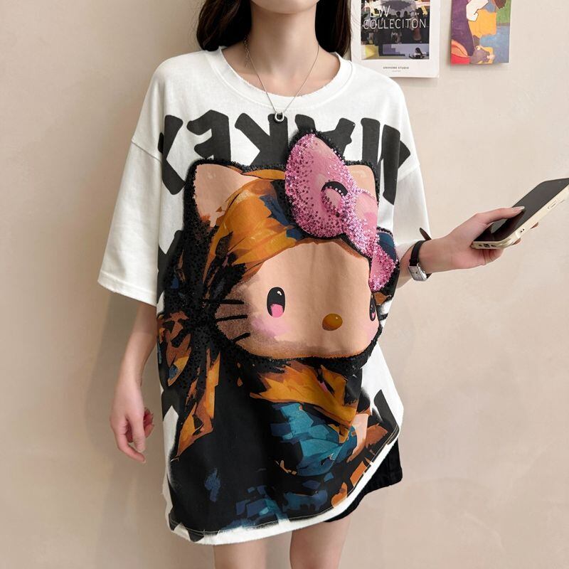 大人可愛い 好感度UP 海外トレンド カジュアル 全3色 半袖 Tシャツ ＜F-11121＞