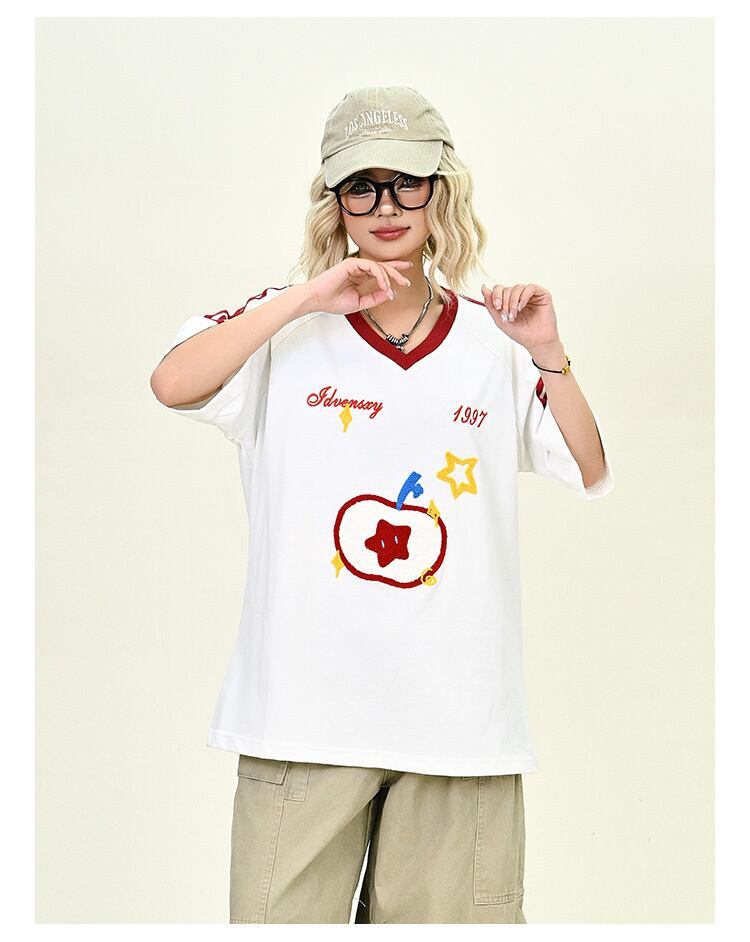 売り切れ必至 早い者勝ち 絶対流行 カジュアル 2色選択 Tシャツ<F-11545>