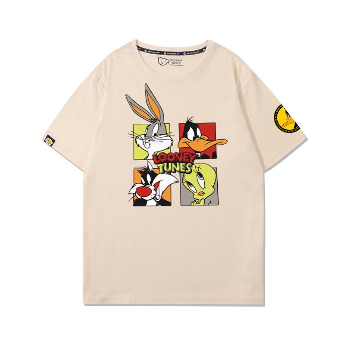 男女兼用 着心地良い シンプル プリント 半袖 Tシャツ F-13249