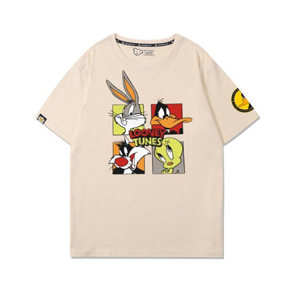 男女兼用 着心地良い シンプル プリント 半袖 Tシャツ F-13249