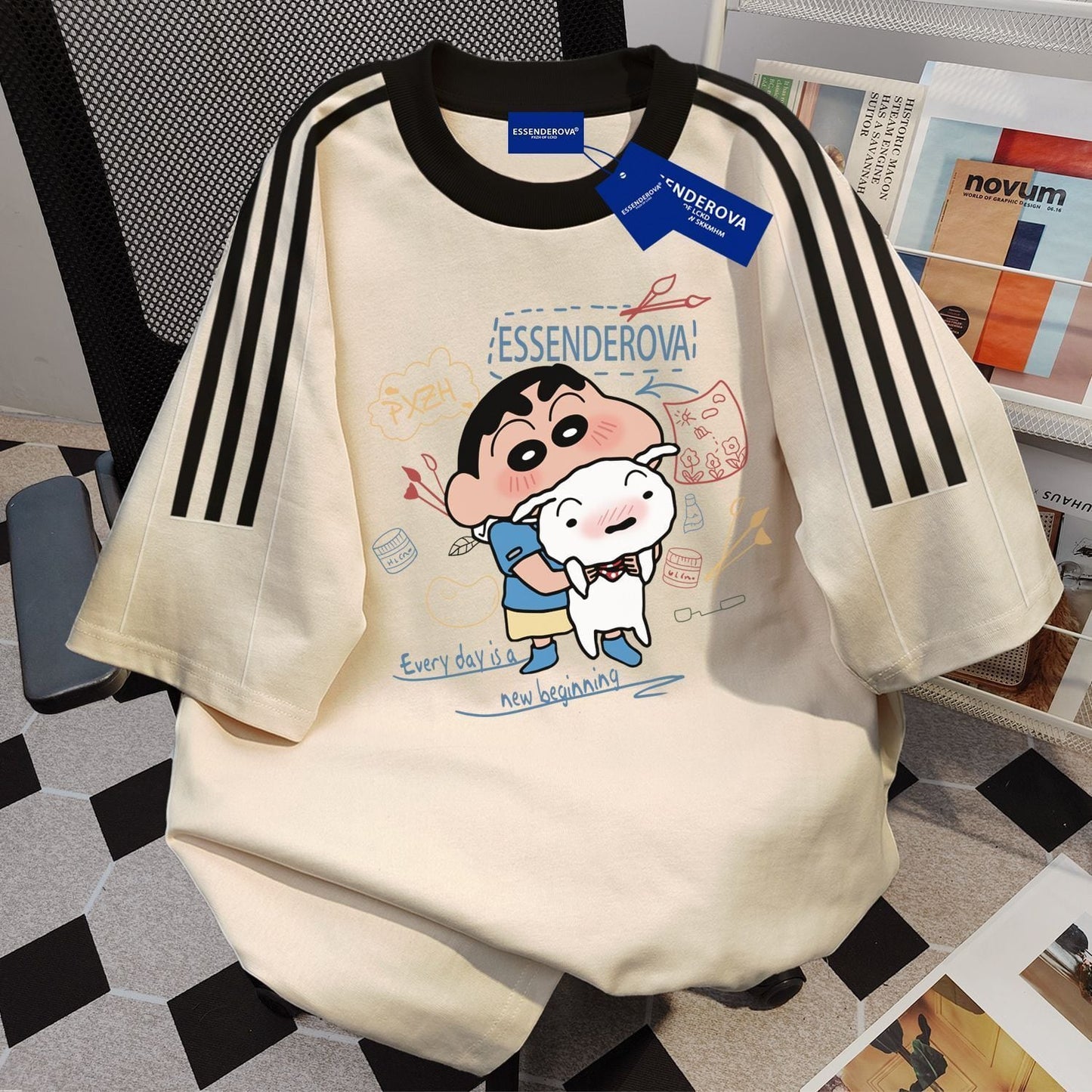 男女兼用 新作 カジュアル 半袖 Tシャツ F-13343