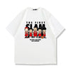 【半額！期間限定！！】人気商品再入荷   絶対流行 プリント 2色 半袖Tシャツ 男女兼用F-8985