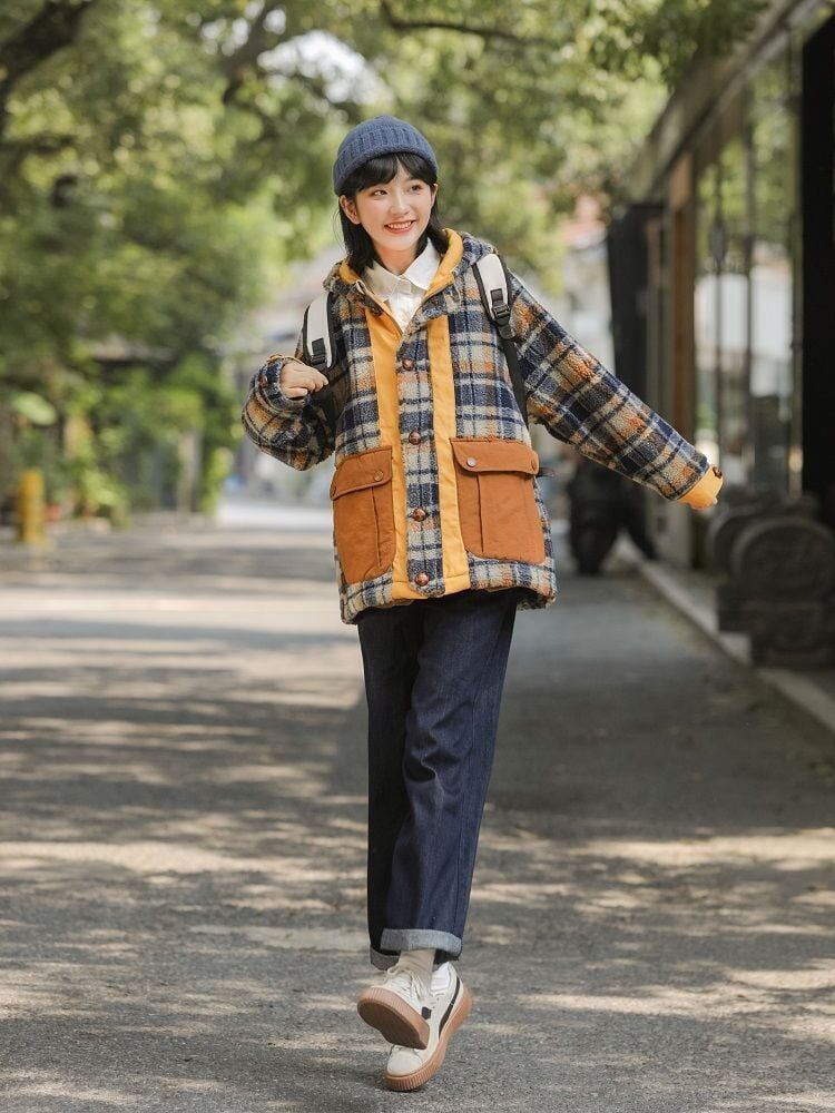 ラムスキン   大人可愛い コート<F-6108>