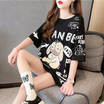 【新商品】大注目   プリント 半袖Tシャツ 全3色＜F-4933＞