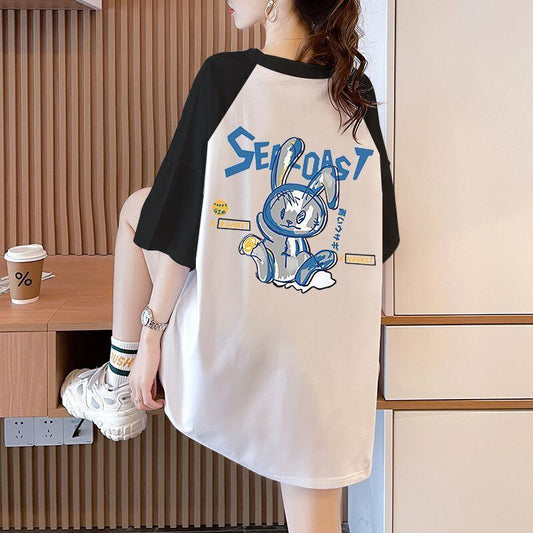 定番シンプル プリント 4色選択可 Tシャツ カットソー＜F-8274＞