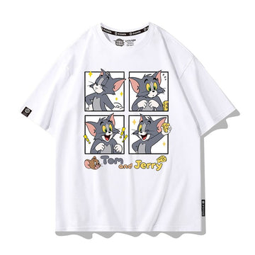 男女兼用 プリント カジュアル Tシャツ F-13432