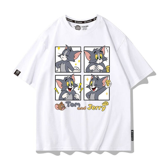男女兼用 プリント カジュアル Tシャツ F-13432