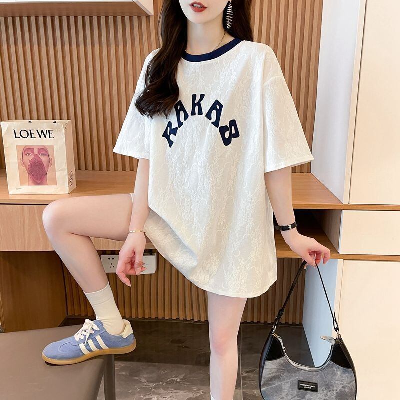 エレガント 早い者勝ち 絶対流行 カジュアル 2色選択 Tシャツ<F-11581>