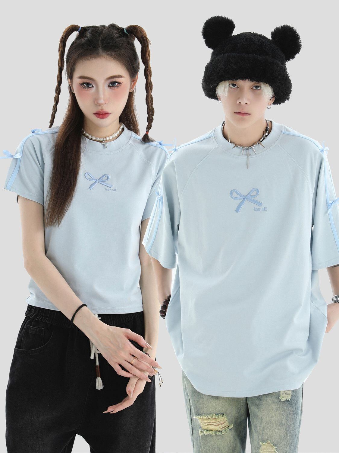話題沸騰中 着回し力抜群 人気上昇中 カジュアル 全4色 カップル 半袖TシャツF-9164