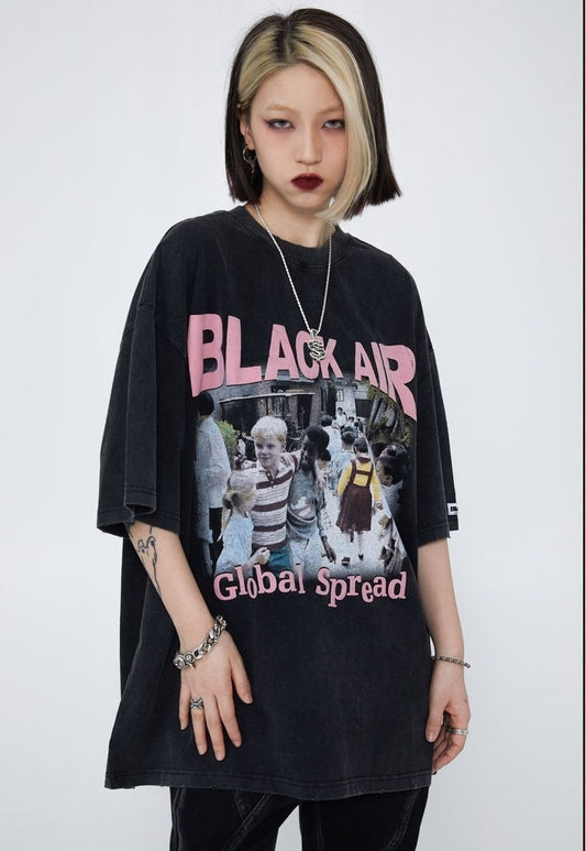 見逃し厳禁   ストリート系 プリントTシャツ ＜F-2893＞
