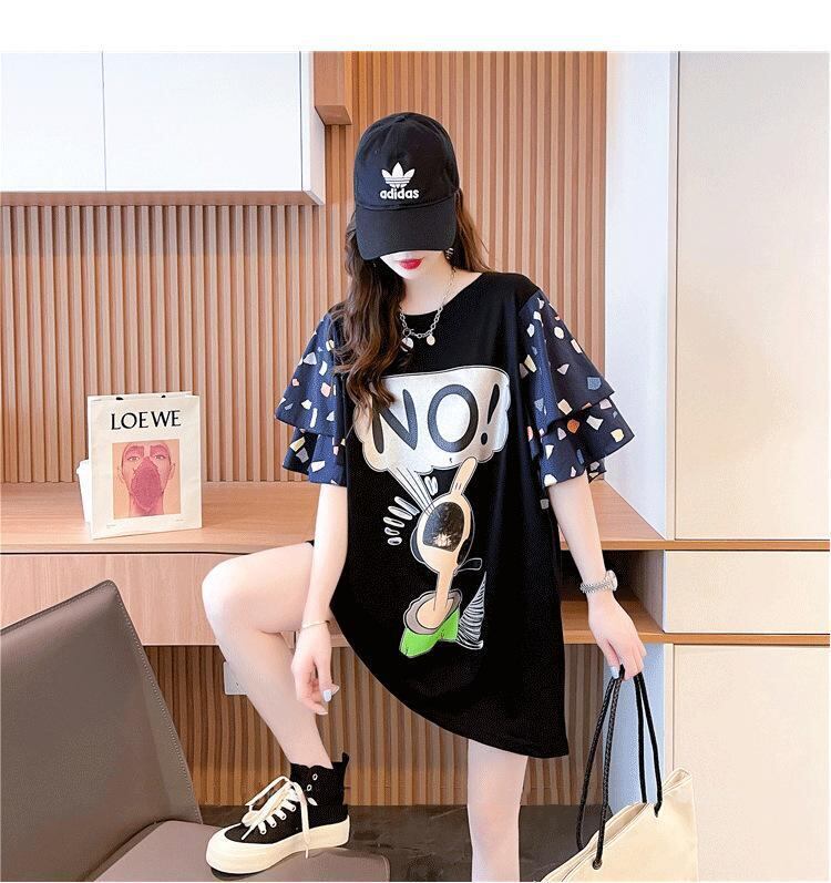 ウエスタンスタイルとデザインのフライングスリーブTシャツ<F-3003>