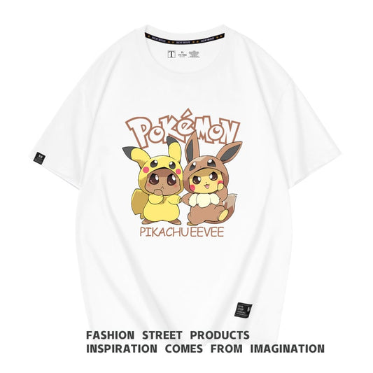 肌触りよい 男女兼用 カジュアル プリント Tシャツ F-13360