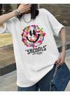 話題沸騰中 スマイリー カジュアル 半袖 Tシャツ <F-8651>