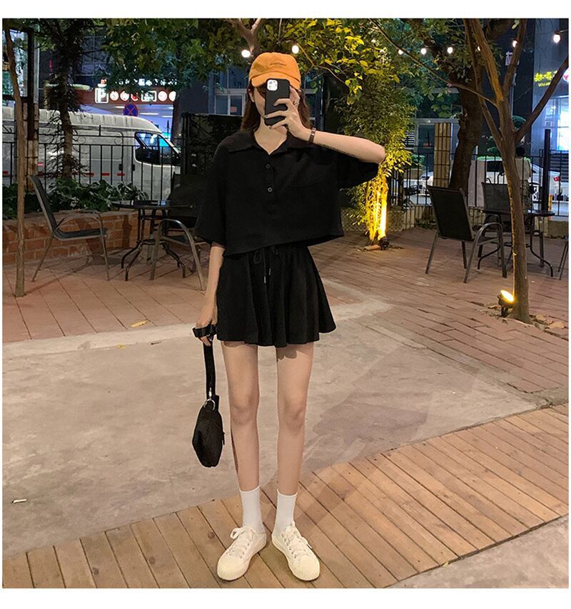 好感度UP ファッション 今季マストバイ 個性派 半袖Ｔシャツⅹパンツセット<F-11569>
