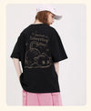おすすめ 感満々 柔らかくて優しい印象 タイルアップ プリント 4色選択 半袖Tシャツ＜F-9317＞