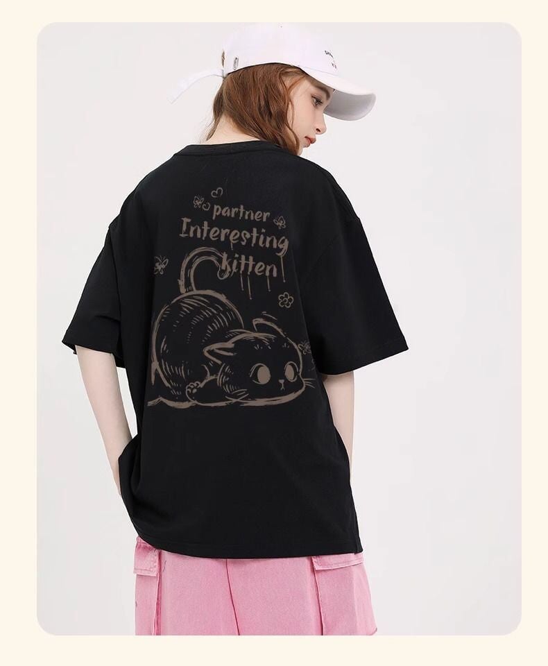 おすすめ 感満々 柔らかくて優しい印象 タイルアップ プリント 4色選択 半袖Tシャツ＜F-9317＞