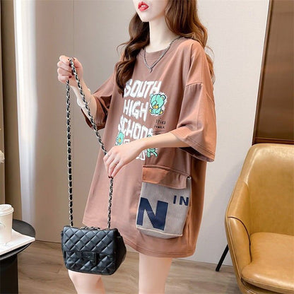 スタイリッシュ   一目惚れ Tシャツ カットソー＜F-3091＞