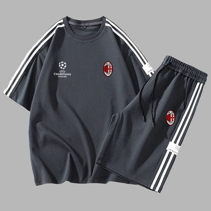 超人気 上質 男女兼用 スポーツ風 Tシャツ & ショーツ セットアップ F-13197
