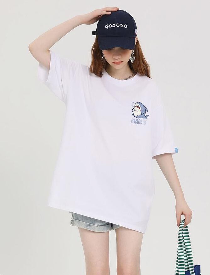 売り切れ必至 4色選択 ポップなプリントが夏に映えるプリント 半袖Tシャツ＜F-9327＞