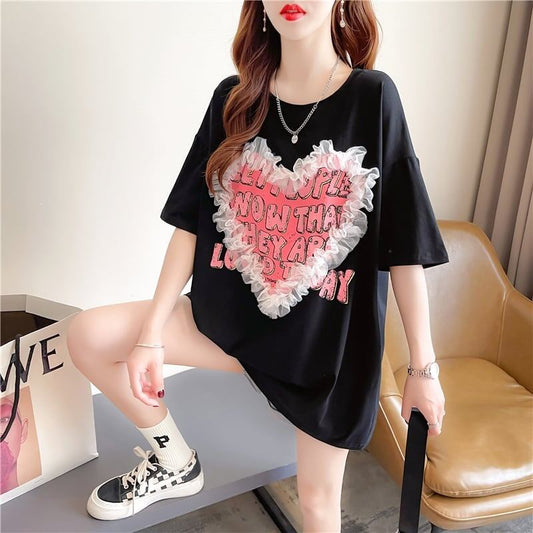 個性的なデザイン   今季大好評 Tシャツ カットソー＜F-3410＞