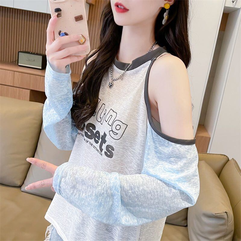 大人気 ラウンドネック スウィート 長袖 Tシャツ ＜F-8629＞