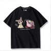 男女兼用 シンプル 着心地良い ゆったり Tシャツ F-13188